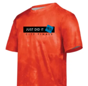 Mens Short Sleeve Shirt - Just Did It (orange)