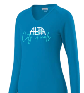 Long Sleeve Shirt - "Brittany Signature" Tropical Blue