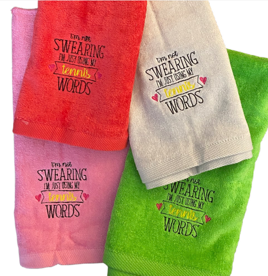 Towel - Tennis words, not cuss words