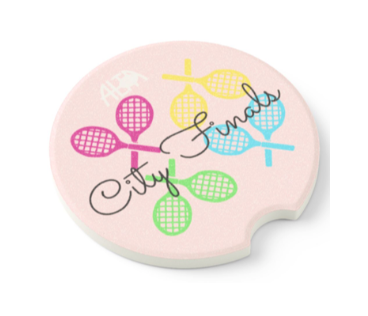 Stone Car Coaster Set - Tennis