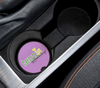 Stone Car Coaster Set - Tennis