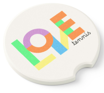 Stone Car Coaster Set - Tennis