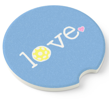 Stone Car Coaster Set - Pickleball