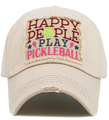 Vintage Hat - Happy People Play Pickleball