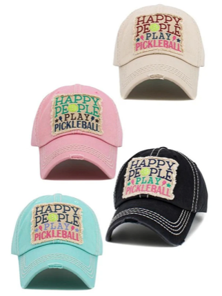 Vintage Hat - Happy People Play Pickleball