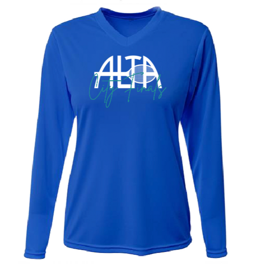 Long Sleeve Shirt - "Brittany Signature" Royal Blue