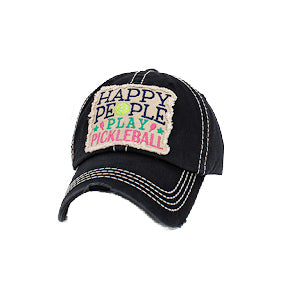 Vintage Hat - Happy People Play Pickleball