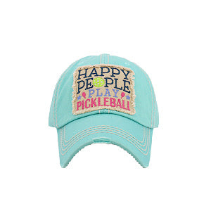 Vintage Hat - Happy People Play Pickleball