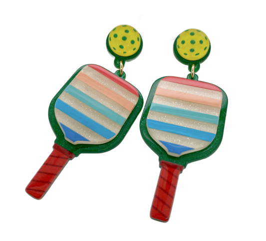 Pickleball Dangle Earrings