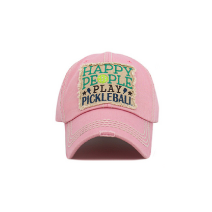 Vintage Hat - Happy People Play Pickleball